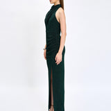 ALLIE HIGH NECK COWL MAXI BL75D01L