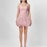 NILA STRAPLESS ROSETTE MINI SAMPLE BL75D08S