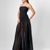HAISLEY STRAPLESS SHEER SKIRT MAXI BL75D14L