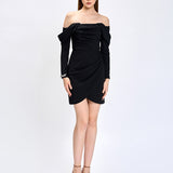JUSTINE OFF SHOULDER MINI BL75D20S