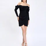 JUSTINE OFF SHOULDER MINI BL75D20S