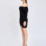 JUSTINE OFF SHOULDER MINI BL75D20S