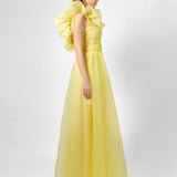 SKY RUFFLE SHOULDER MAXI SAMPLE BL75D23L