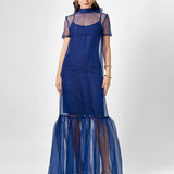 SALMA HIGH NECK SHEER MAXI SAMPLE BL75D24L