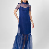 SALMA HIGH NECK SHEER MAXI SAMPLE BL75D24L