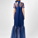 SALMA HIGH NECK SHEER MAXI SAMPLE BL75D24L