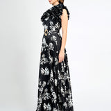 SOLAN ONE SHOULDER MAXI SAMPLE BL75D31L