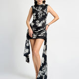 SAMPLE NERIAH HIGH NECK DRAPE MINI BL75D32S