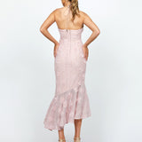 ZARIYAH ARROW NECK MIDI BL75D55S