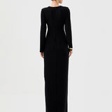 SHEVON LONG SLEEVE DRAPED MAXI BL77D07L