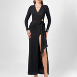 SHEVON LONG SLEEVE DRAPED MAXI BL77D07L