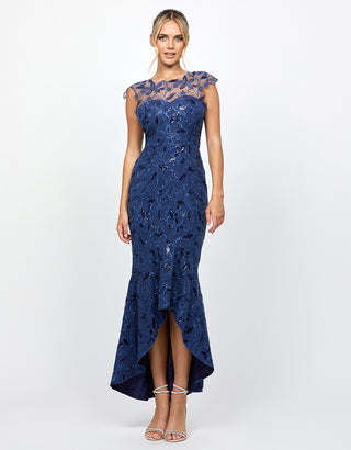 Gabby Velvet Maxi by Bariano - Indigo main image 1
