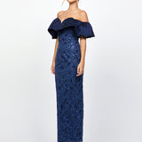 ANAYA OFF SHOULDER MIDAXI BL79D08L - Navy