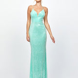 INDYANA SEQUIN STRAPPY BACK MAXI BL79D10L