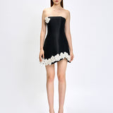 ZAYLEE STRAPLESS FLORAL MINI BL80D02S