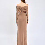 TARYN OFF SHOULDER MAXI BL80D23L