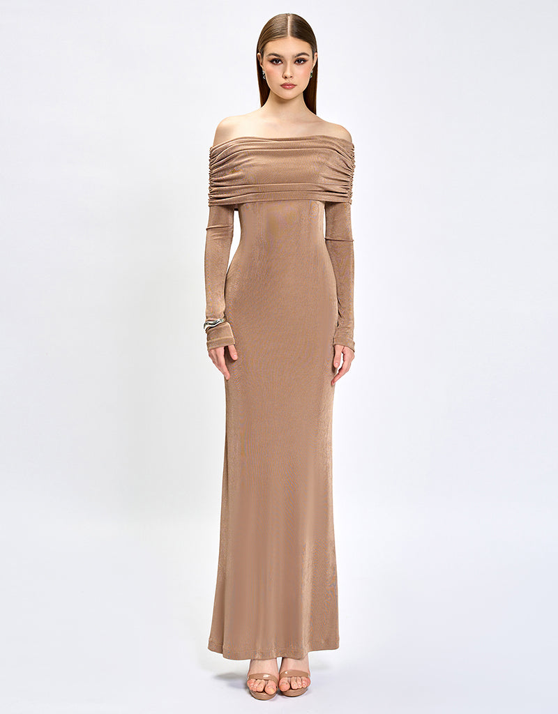 TARYN OFF SHOULDER MAXI BL80D23L