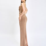 ANAYA HALTER NECK MAXI BL80D24L