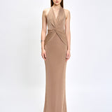 ANAYA HALTER NECK MAXI BL80D24L