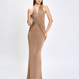 ANAYA HALTER NECK MAXI BL80D24L