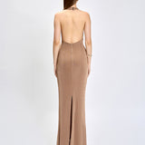 ANAYA HALTER NECK MAXI BL80D24L