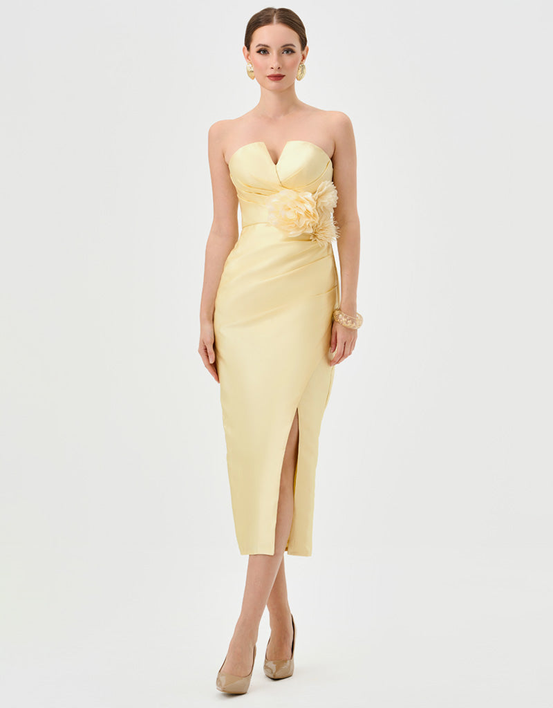 RAINA STRAPLESS MIDI BL81D17S