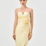 RAINA STRAPLESS MIDI BL81D17S