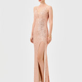 INAYA PLUNGE NECK MAXI BL81D32L