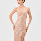 INAYA PLUNGE NECK MAXI BL81D32L
