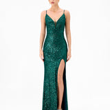 INAYA PLUNGE NECK MAXI BL81D32L