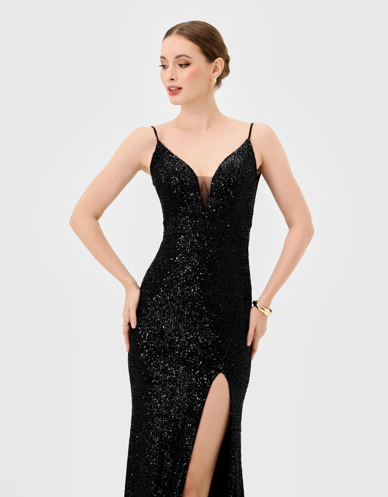 Lace Bariano Black Sequin Dress SEQUIN Bariano Lace Bariano Black Sequin Dress SEQUIN Bariano