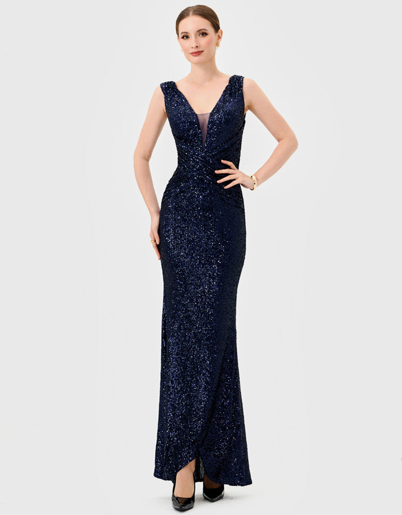 PAISLEE SEQUIN MAXI BL81D33L