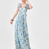 MARKOVA FRILL SHOULDER MAXI BL83D0103