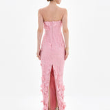 KAREEN STRAPLESS FLORAL MIDAXI BL83D0106