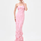 KAREEN STRAPLESS FLORAL MIDAXI BL83D0106