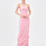 KAREEN STRAPLESS FLORAL MIDAXI BL83D0106