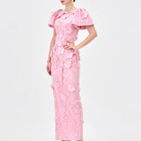 ALINDA PUFF SLEEVE FLORAL MIDAXI BL83D0107