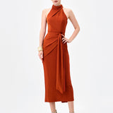 CHARISMA HIGH NECK MIDI BL83D0209