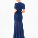 MEIDA HIGH NECK OVERLAY MAXI BL83D65070D