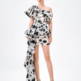PIA RUFFLE FLORAL MINI BL84D0419