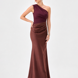 LEINA ONE SHOULDER MAXI BL85D0401