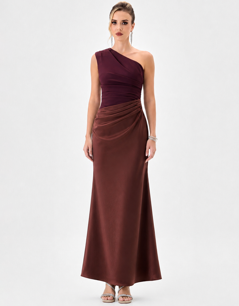 LEINA ONE SHOULDER MAXI BL85D0401