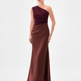 LEINA ONE SHOULDER MAXI BL85D0401