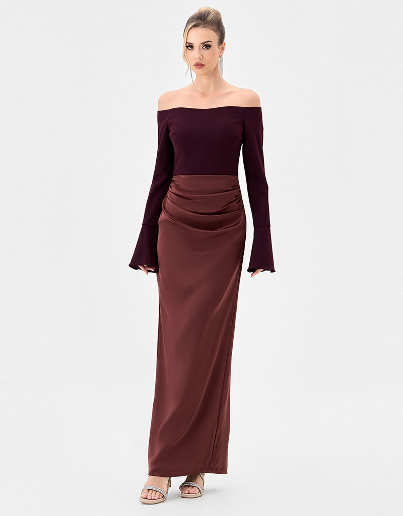 bariano full maxi dress NEW Bariano Australia Corinne Black V-Neck Drape Sleeve Maxi Dress Gown XS