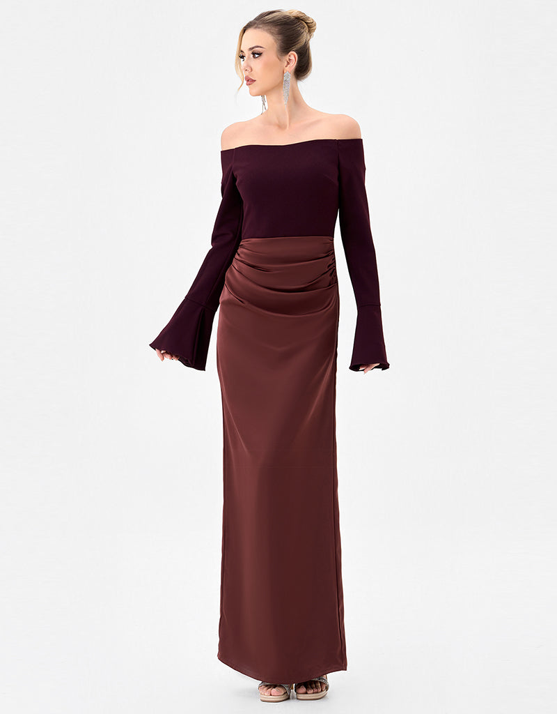 bariano long sleeve dress Mariah Long Sleeved Dress in Navy by Bariano