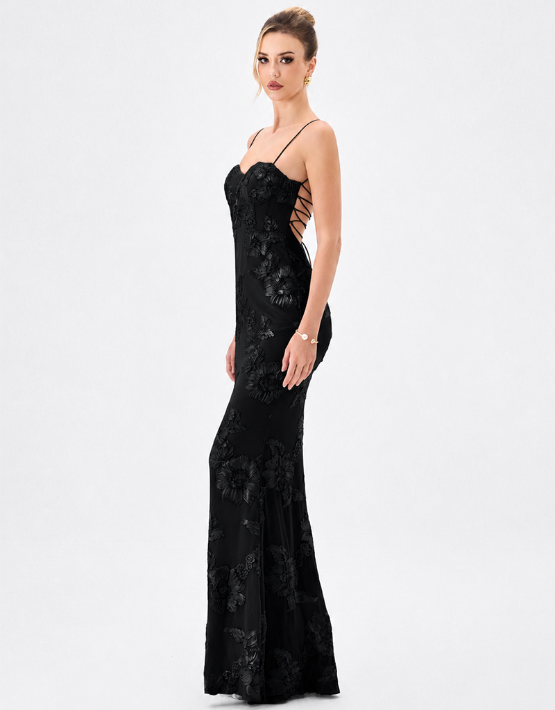 bariano black sequin dress Bariano Black Sequin Dress