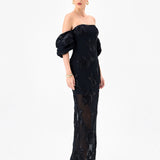 SIRENNE PUFF SLEEVE MIDAXI BL85D0407
