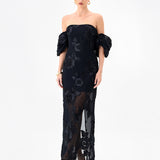 SIRENNE PUFF SLEEVE MIDAXI BL85D0407