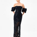 SIRENNE PUFF SLEEVE MIDAXI BL85D0407