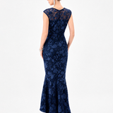 FREIDA LACE HI LO DRESS BL85D0605